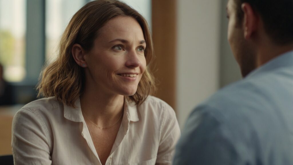 Líder aplaudiendo a un miembro del equipo