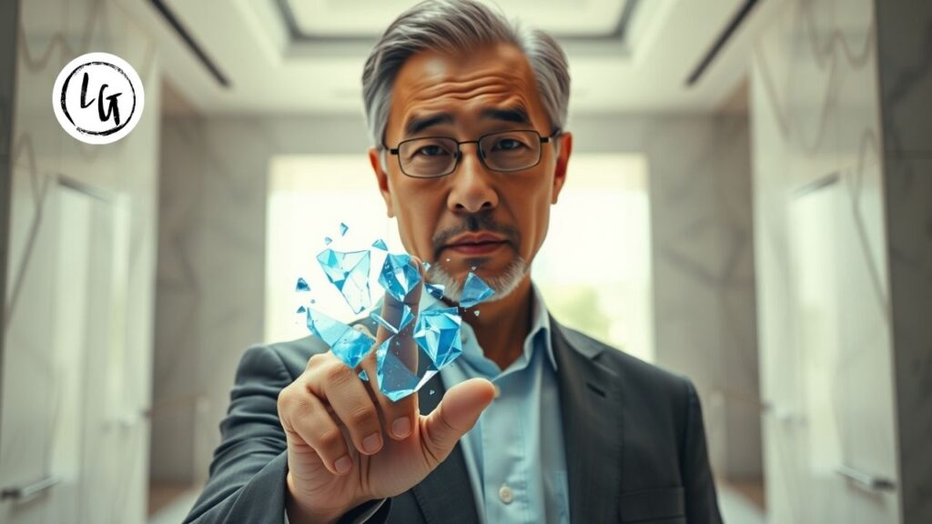 Líder senior trabajando para definir resiliencia y reestructurar la organización tras un impacto.