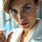 Ejecutiva calibrando los niveles técnicos para delegar responsabilidades con éxito.