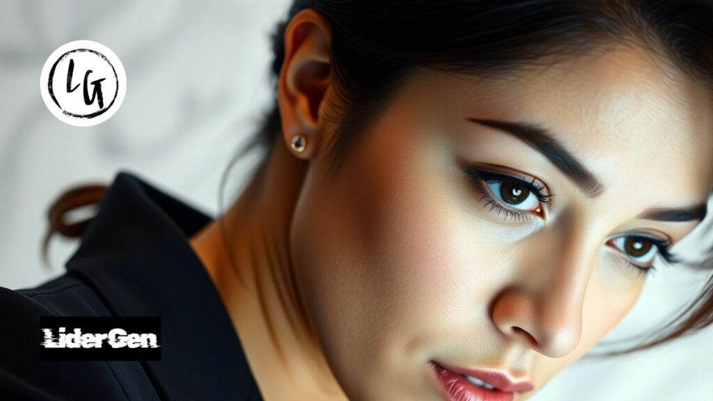 Ejecutiva utilizando programas para hacer líneas del tiempo con enfoque de alta dirección.