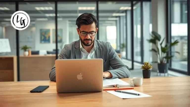 Profesional trabajando con temporizador pomodoro en oficina moderna, aplicando la tecnica de pomodoro con bloques de 25 minutos de enfoque profundo